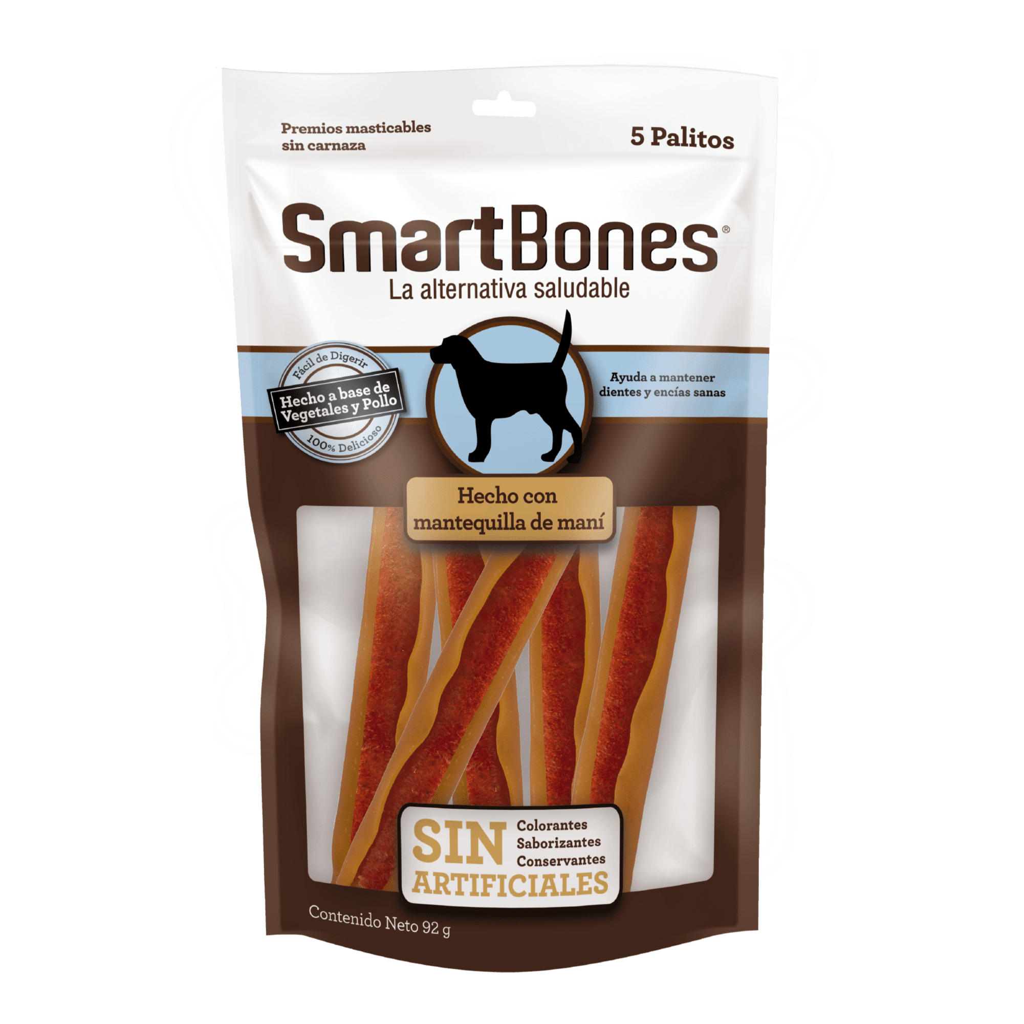 SmartBones Palitos Mantequilla de Maní Front