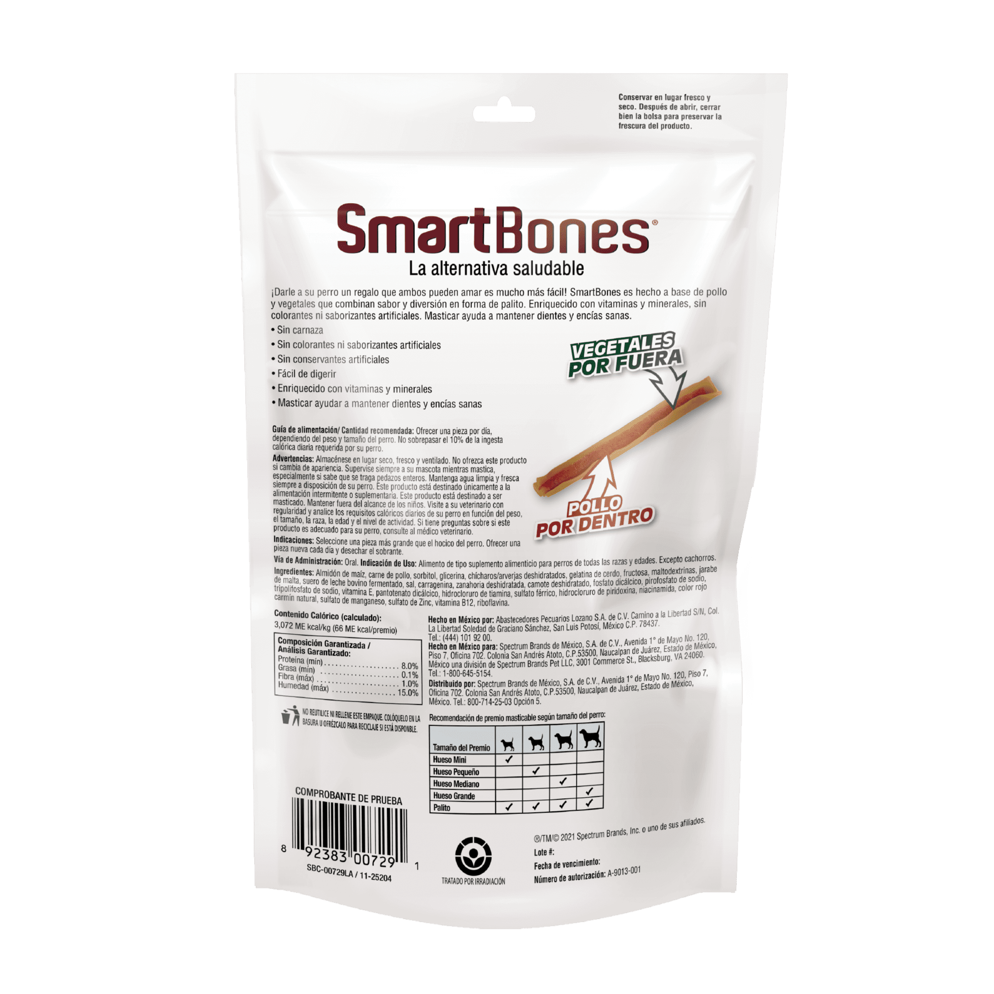 SmartBones Palitos Pollo Back