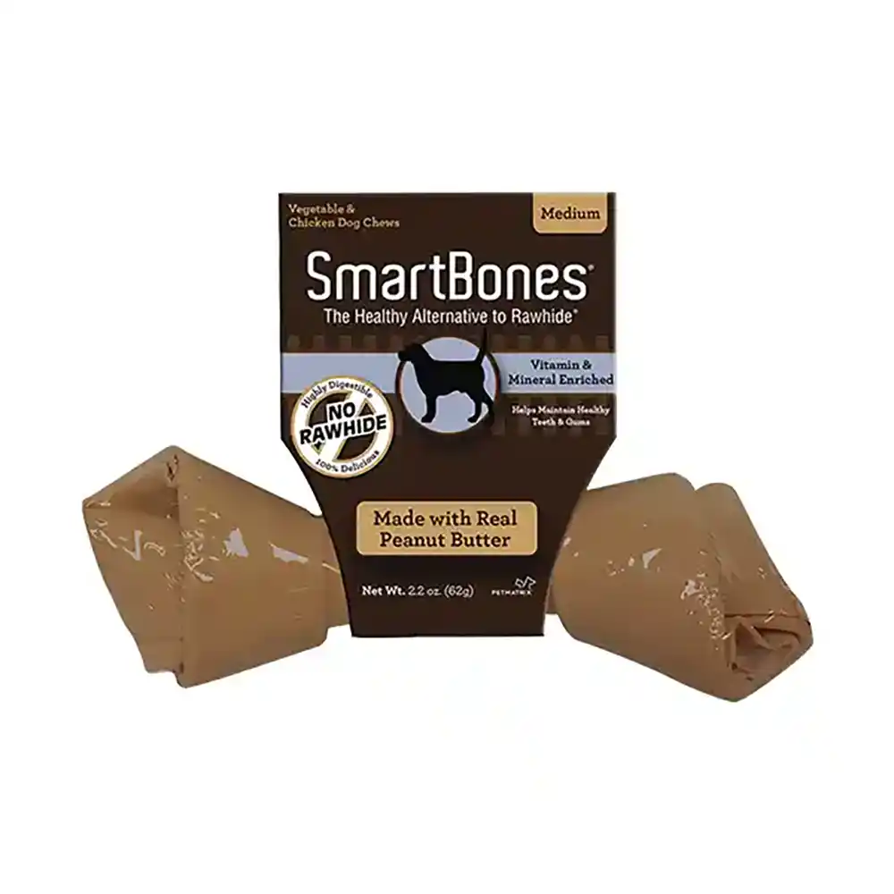 SmartBones made with real Peanut Butter