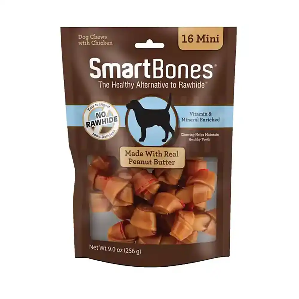 SmartBones made with real Peanut Butter