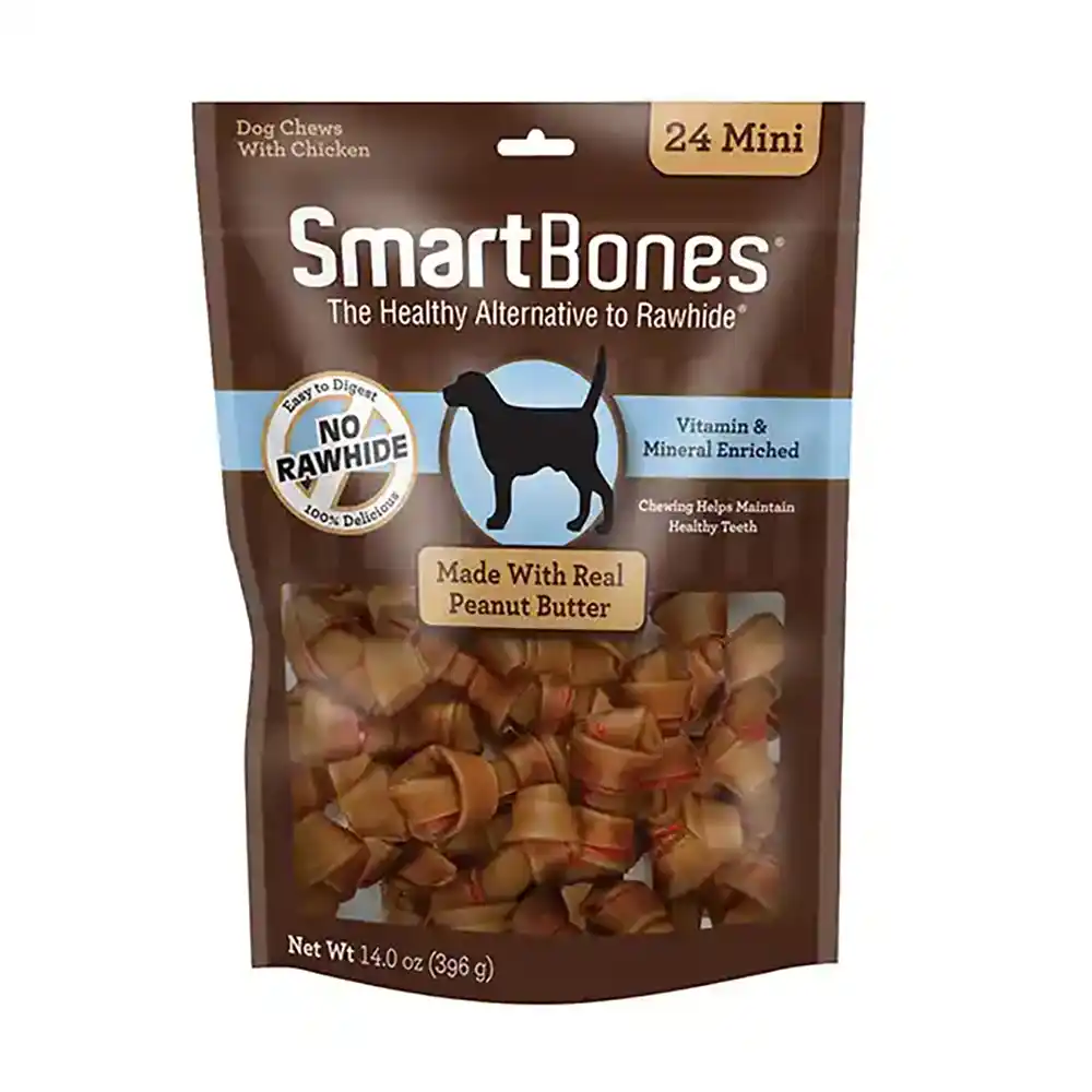 SmartBones made with real Peanut Butter