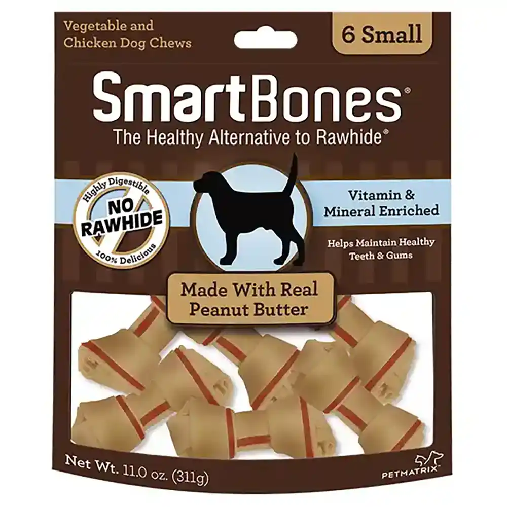 SmartBones made with real Peanut Butter