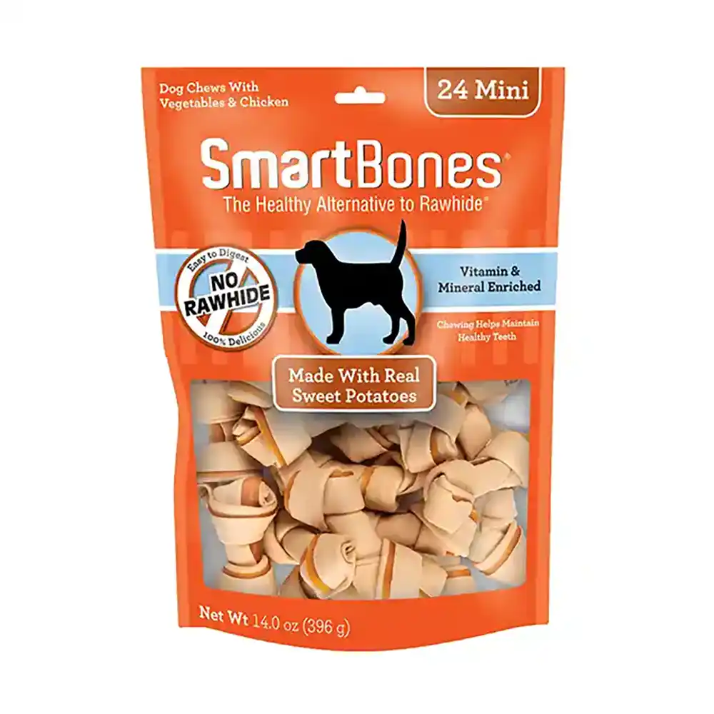 Sweet Potato Bone Chews 24 Mini