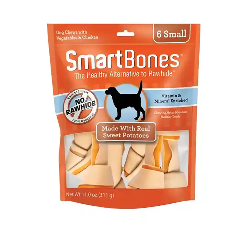Sweet Potato Bone Chews 6 Small