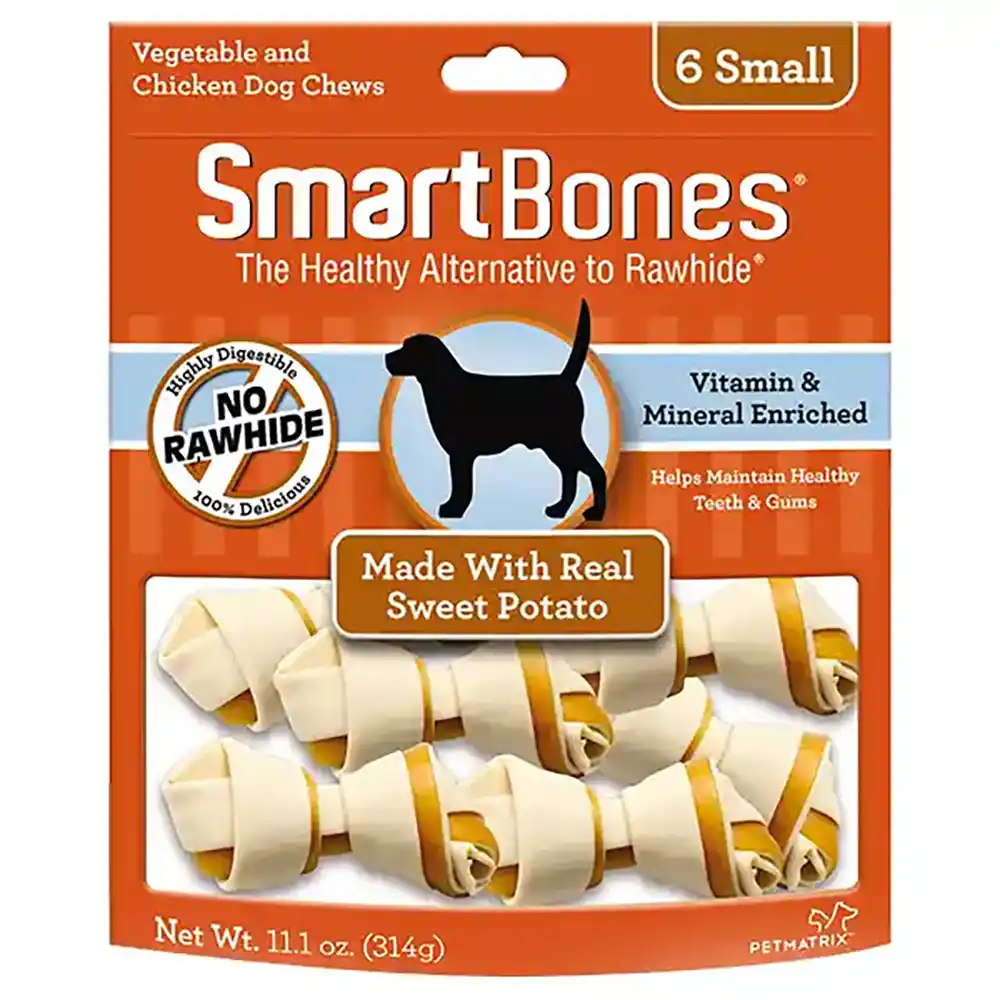 Sweet Potato Bone Chews 6 Small
