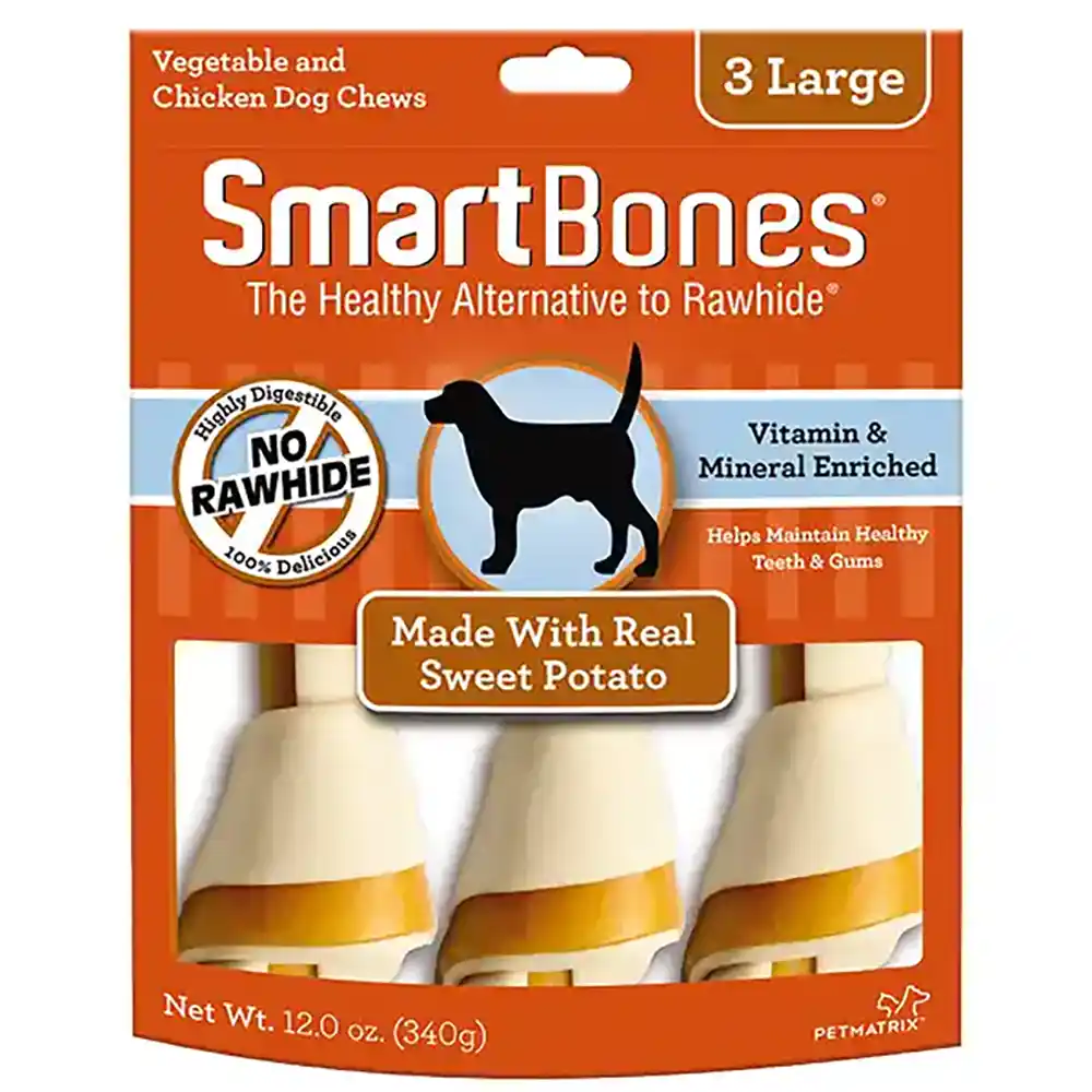 Sweet Potato Bone Chews 3 Large