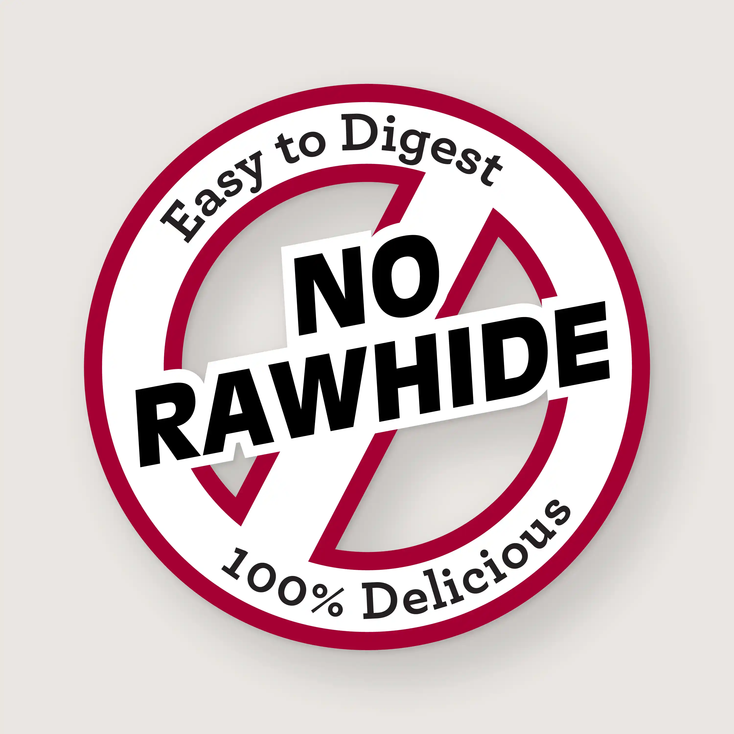 Easy to Digest, Now Rawhide, 100% Delicious.