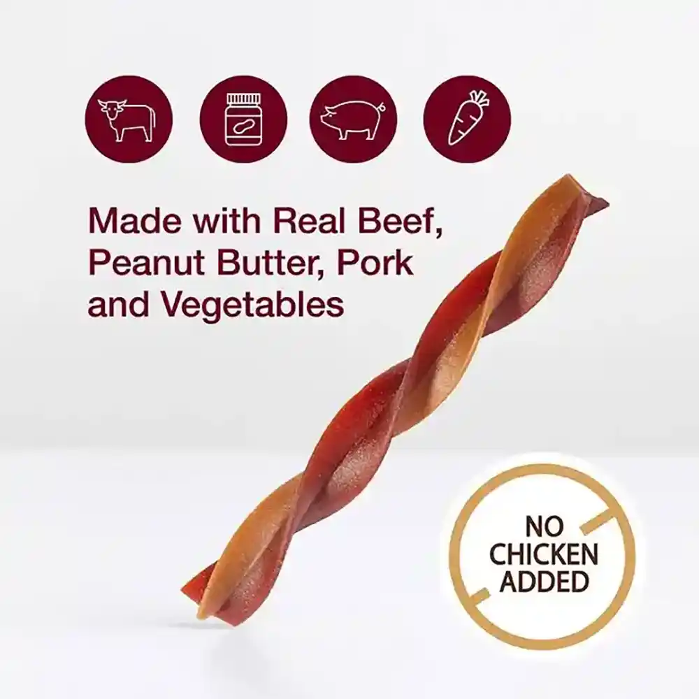 Made with Real Beef, Peanut Butter, Pork and Vegetables