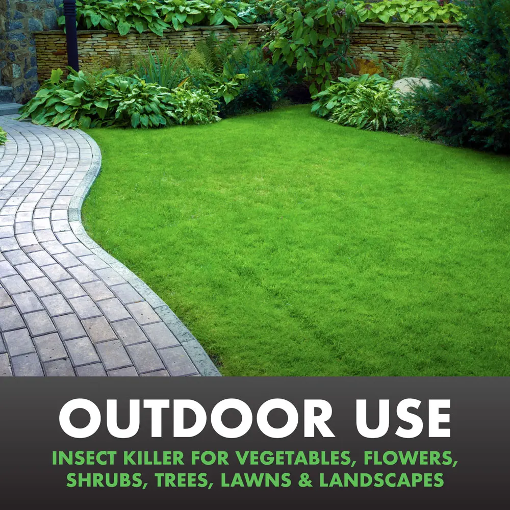Outdoor Use: Insect Killer for Vegetables, Flowers, Shrubs, Trees, Lawns and Landscapes