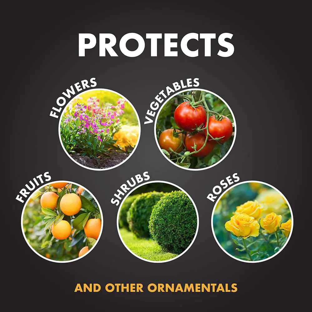 Protects Flowers, Vegetables, Fruits, Shrubs, Roses, and Other Ornamentals
