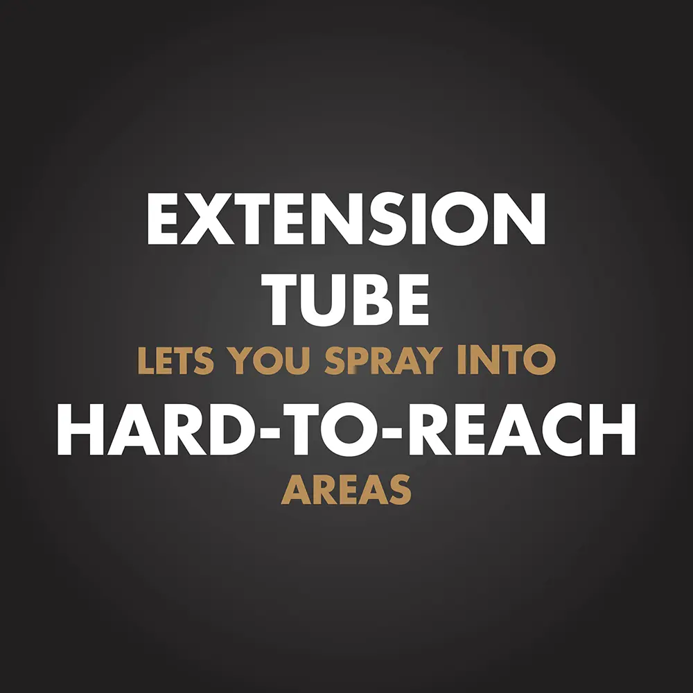 Extension Tube Lets You Spray Into Hard-to-Reach Areas