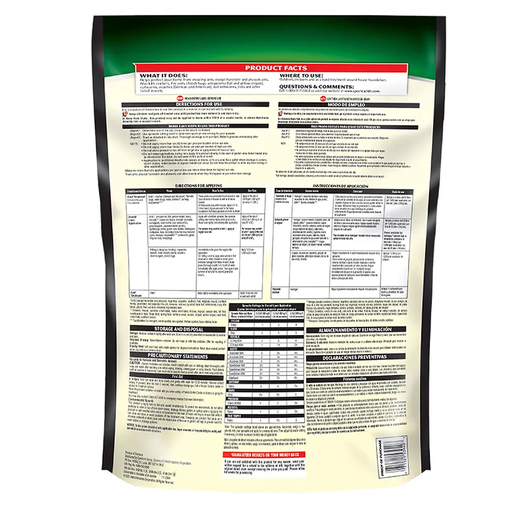 Triazicide® Insect Killer for Lawns (Granules), 10 lbs back