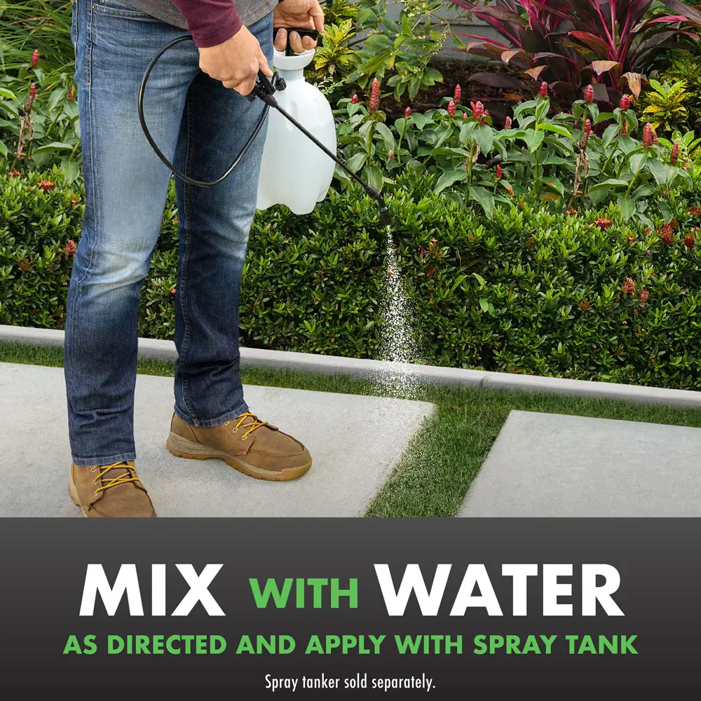 Mix with Water as Directed and Apply with Spray Tank (spray tank sold separately)