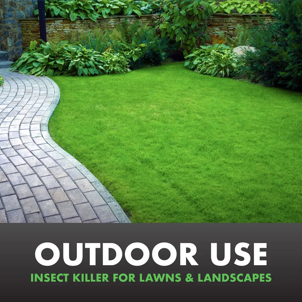 Outdoor Use: insect killer for lawns and landscapes