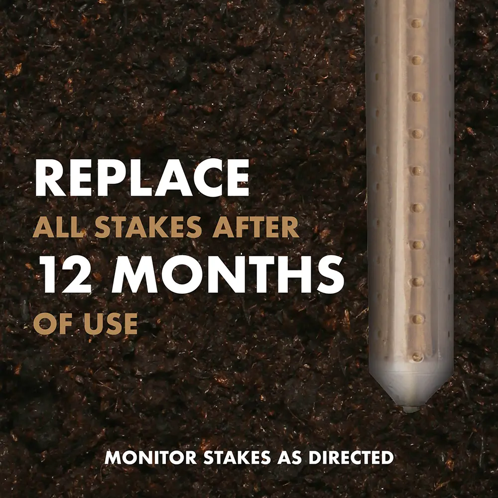 Replace All Stakes After 12 Months of Use