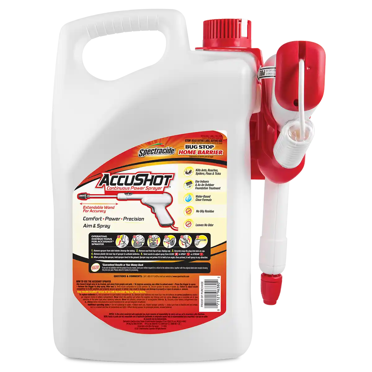 Bug Stop® Home Barrier2 with AccuShot® Sprayer, 1.33 gal back