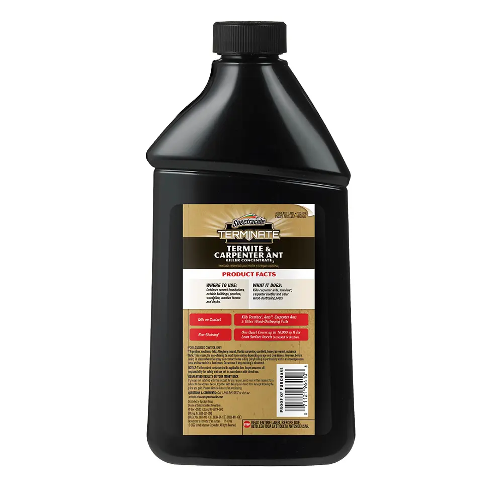 Terminate® Termite & Carpenter Ant Killer Concentrate3, 32 oz back