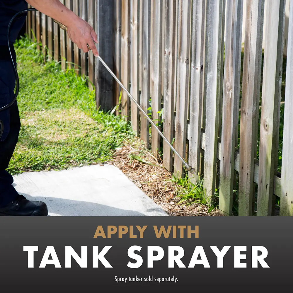 Apply with Tank Sprayer (spray tanker sold separately)