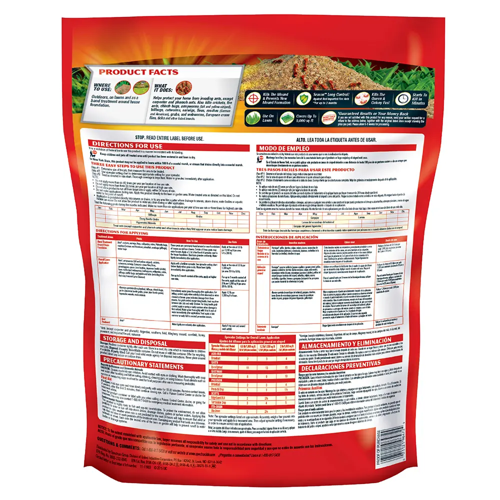 Fire Ant Shield® Yard Protection™ Granules, 10 lbs back