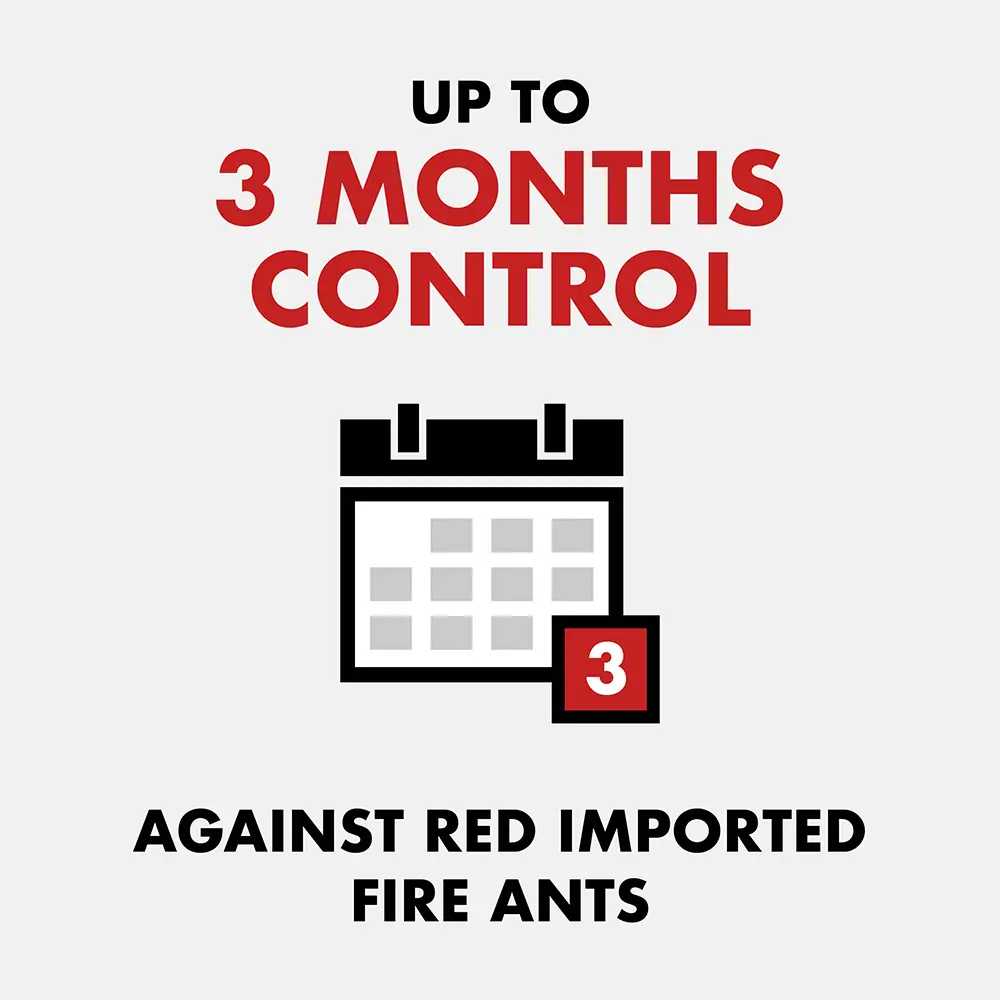 Up to 3 Months Control Against Red Imported Fire Ants