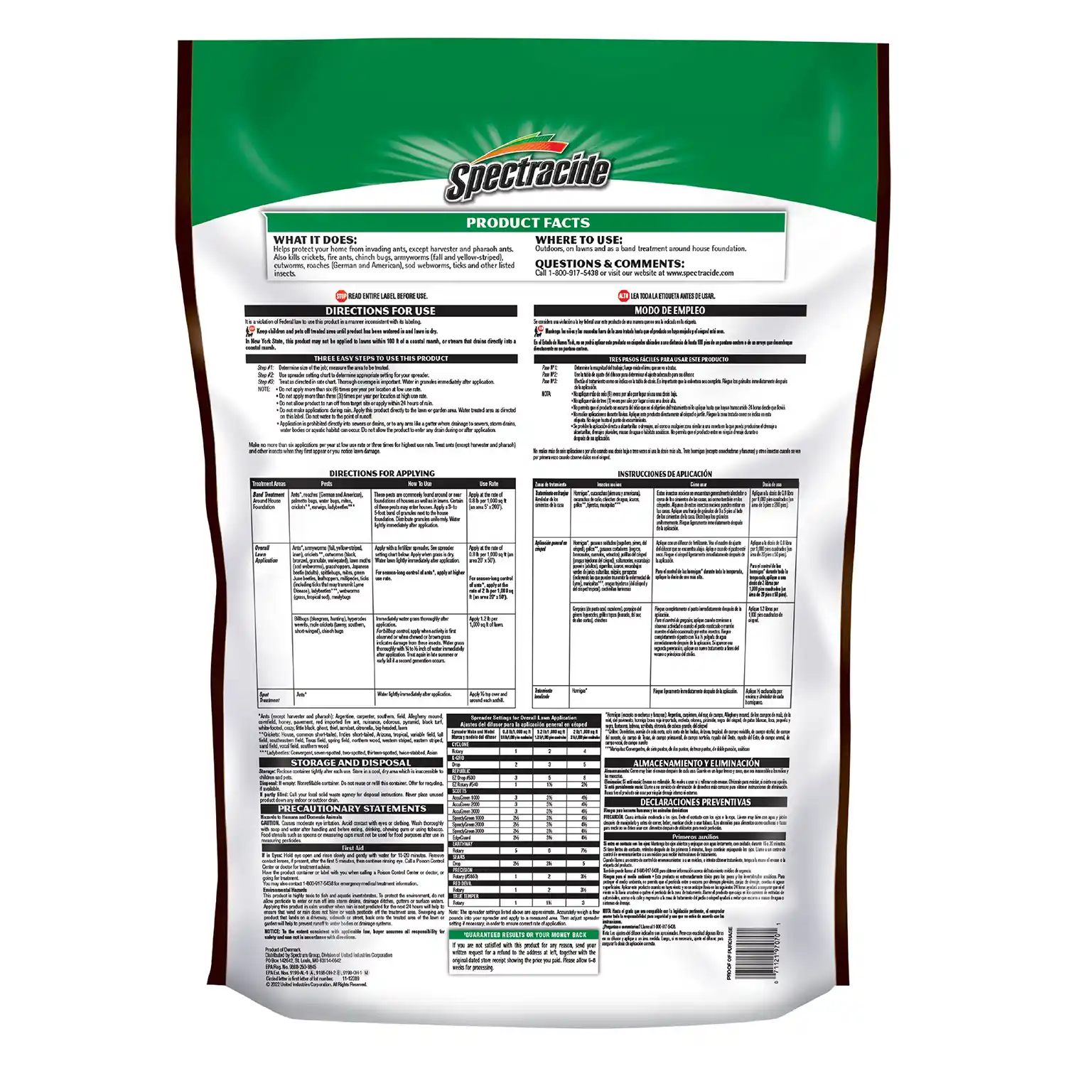 Triazicide® Insect Killer for Lawns Large Plot Granules Back Render