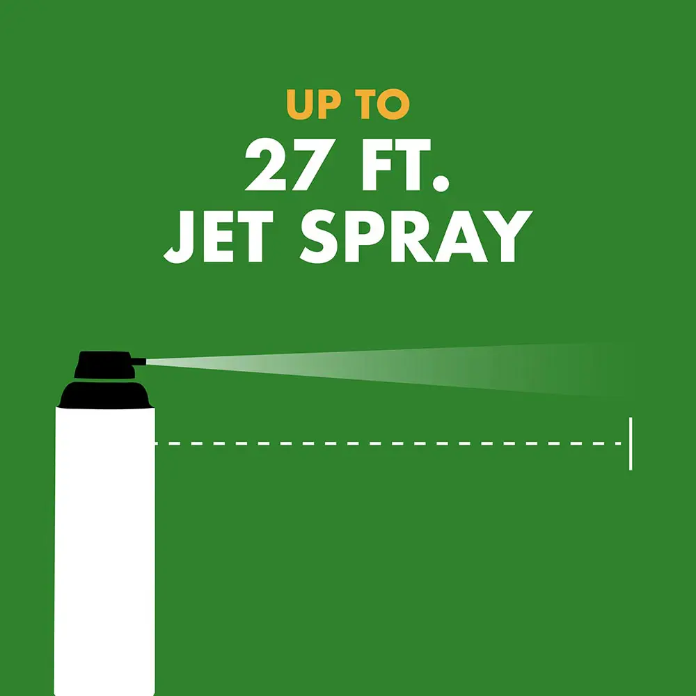 Up to 27 ft Jet Spray