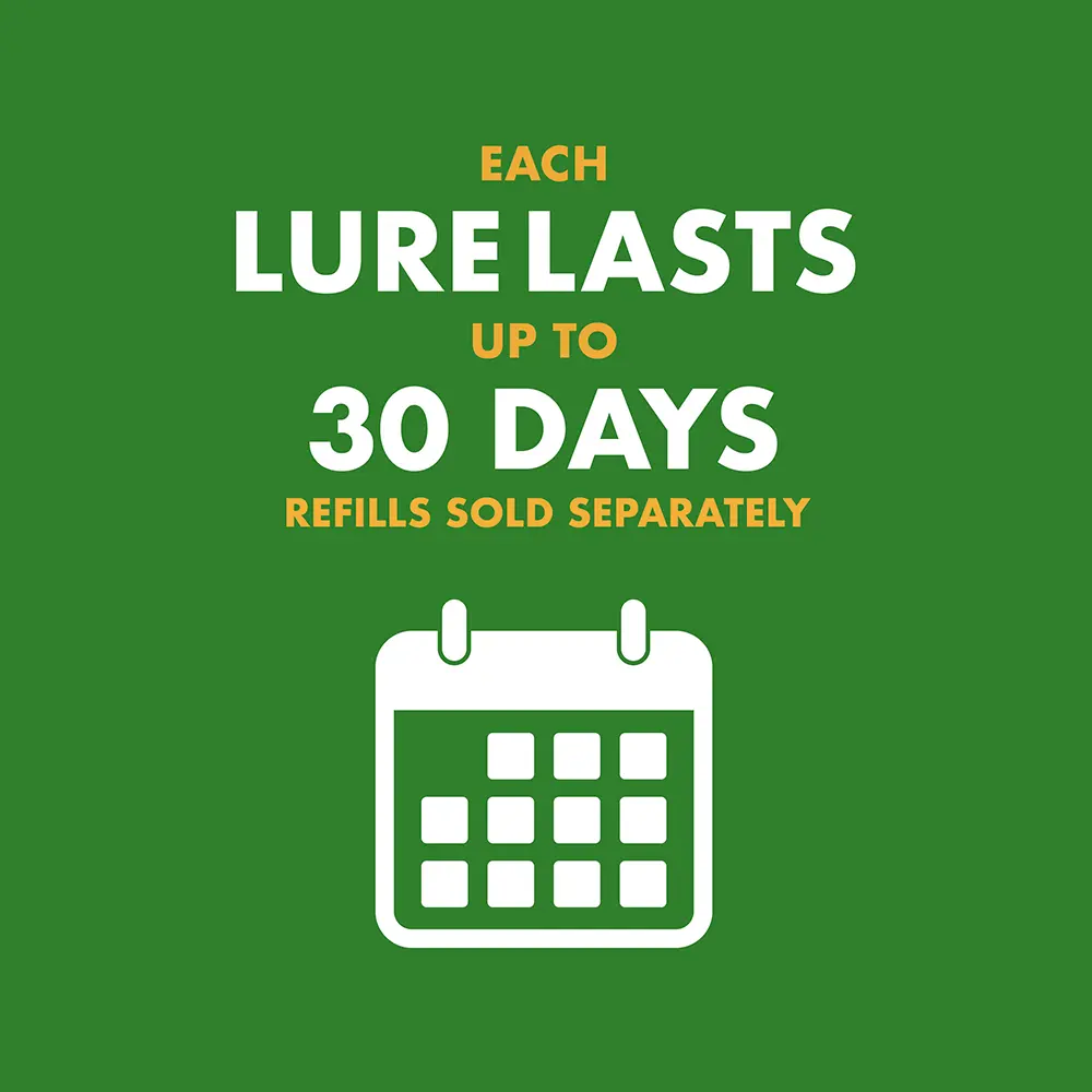 Each Lure Lasts Up to 30 Days (refills sold separately)