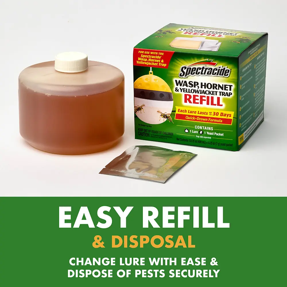 Easy Refill and Disposal: change lure with ease and dispose of pests securely
