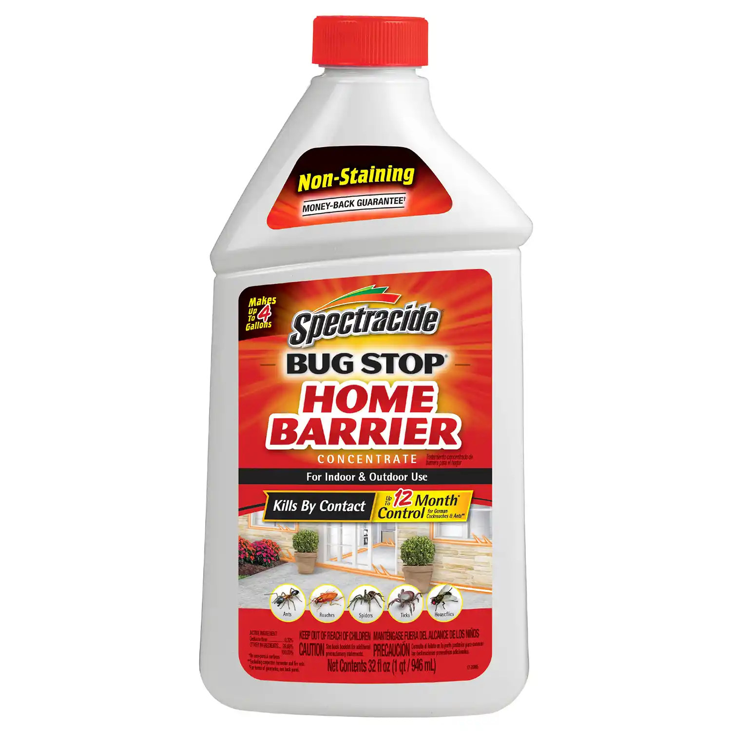 Spectracide Bug Stop Home Barrier Concentrate, 32 Fluid Ounces Front Render