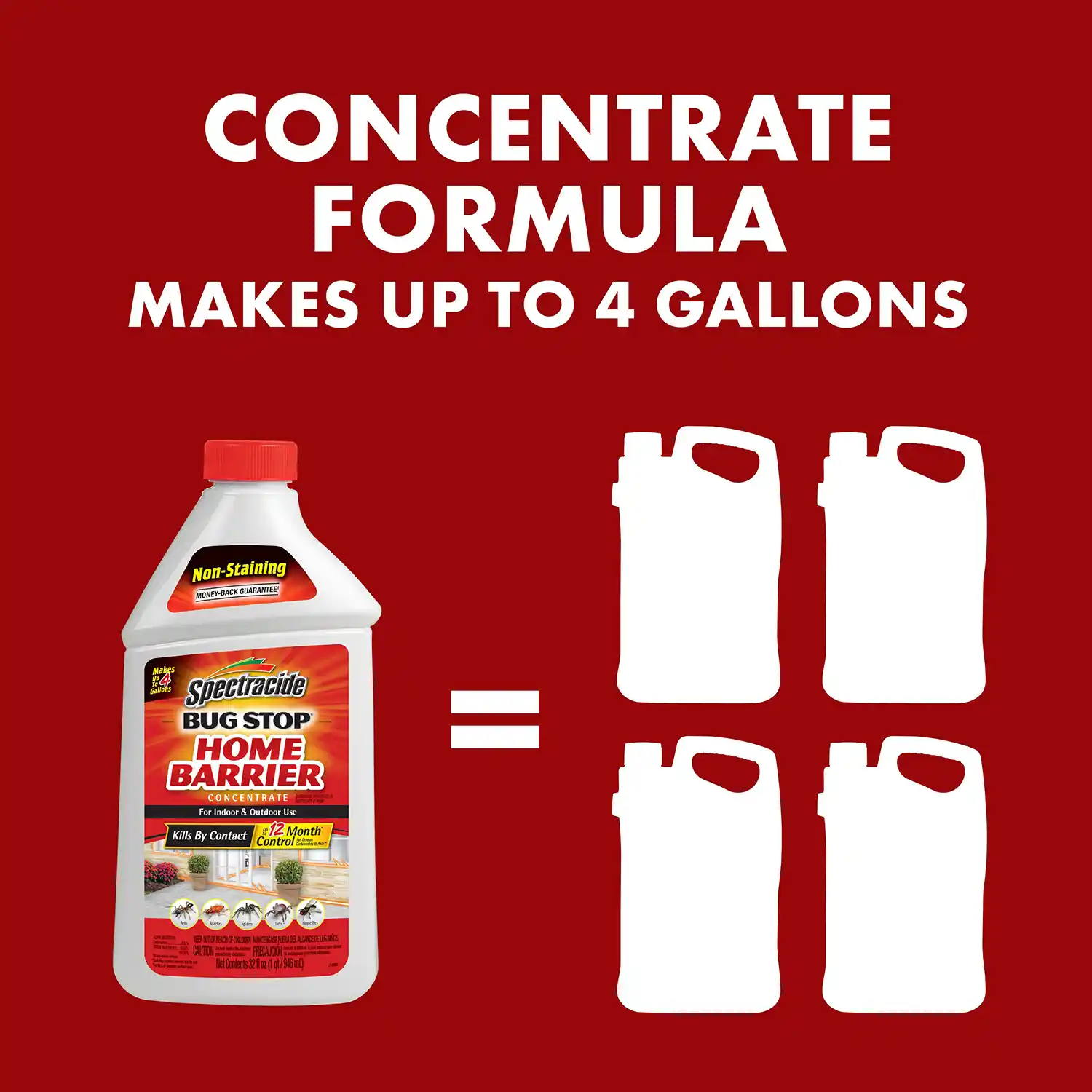 CONCENTRATE FORMULA MAKES UP TO 4 GALLONS