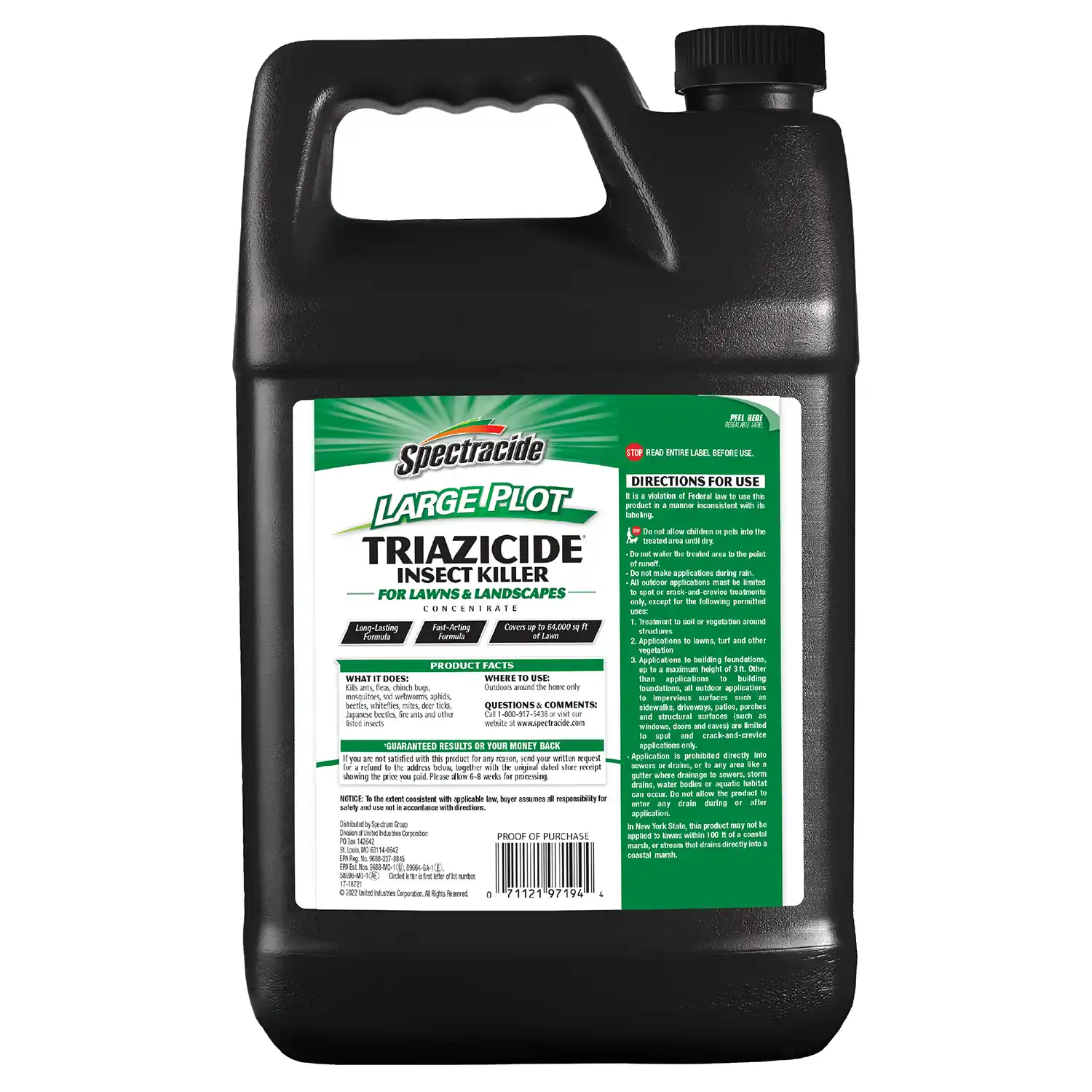 Large Plot Triazicide Insect Killer Concentrates Back Render