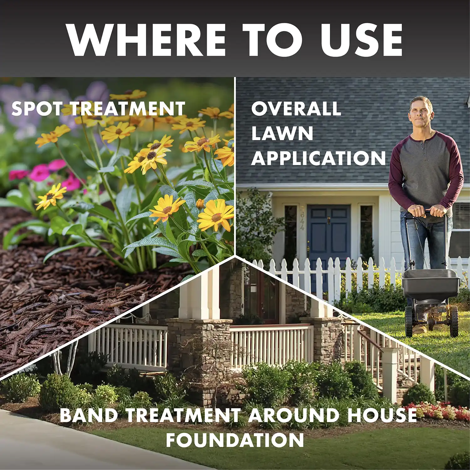 Triazicide Granules Where to use