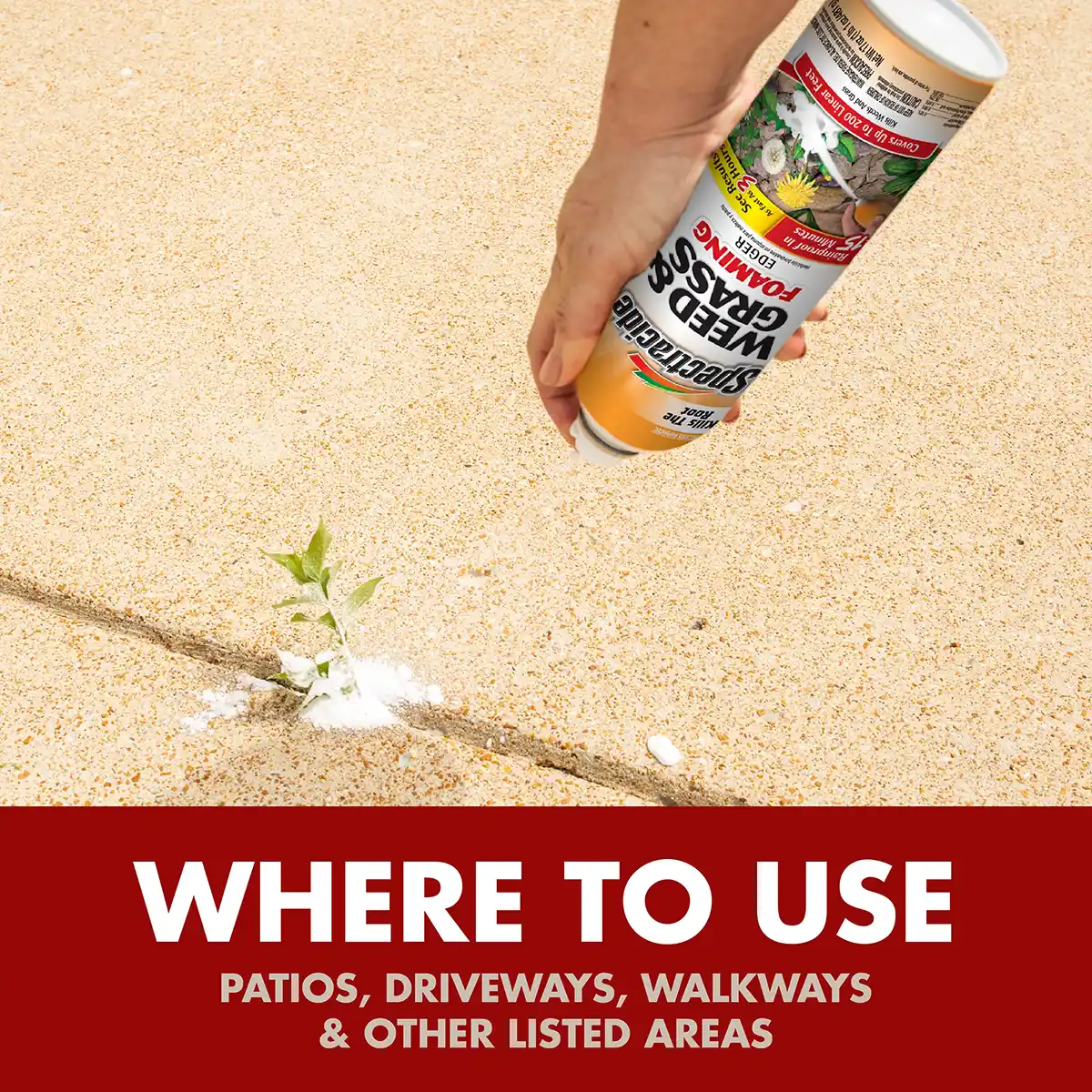 HG-96182 Weed & Grass Foaming Edger, 17 oz - Where to Use