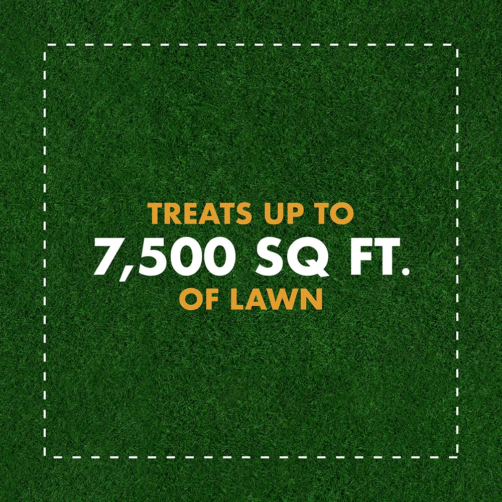 Treats up to 7,500 sq ft of lawn