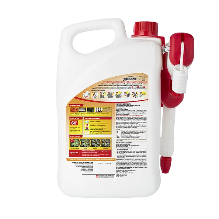 Weed and Grass Killer with AccuShot Sprayer 1.33 Gallons back