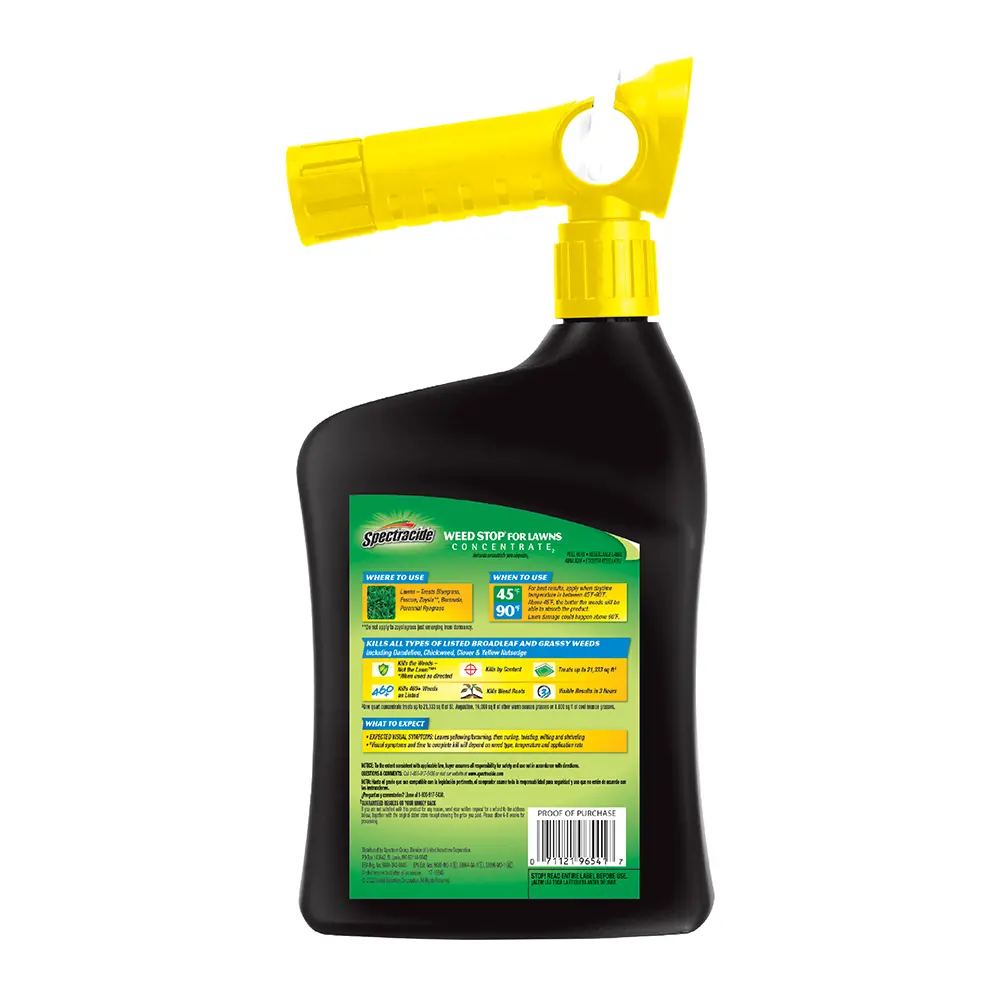 Weed Stop for Lawns Concentrate Ready to Spray 32 oz back