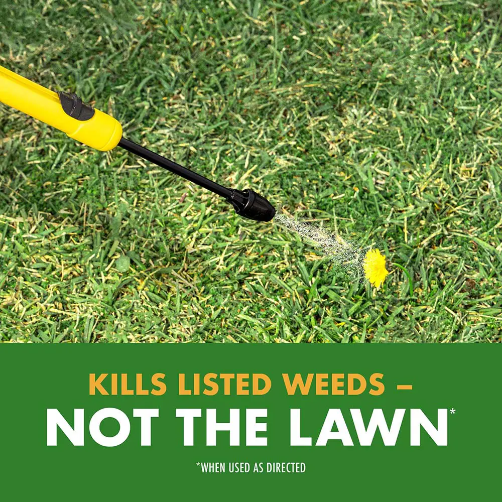 Kills Listed Weeds - Not the Lawn, when used as directed