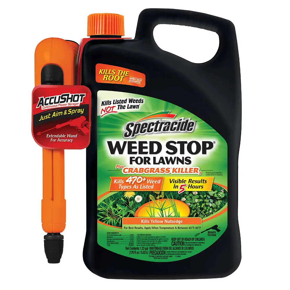 Weed Stop® for Lawns Plus Crabgrass Killer3 with AccuShot® Sprayer Ready-to-Use 1.33 gal front