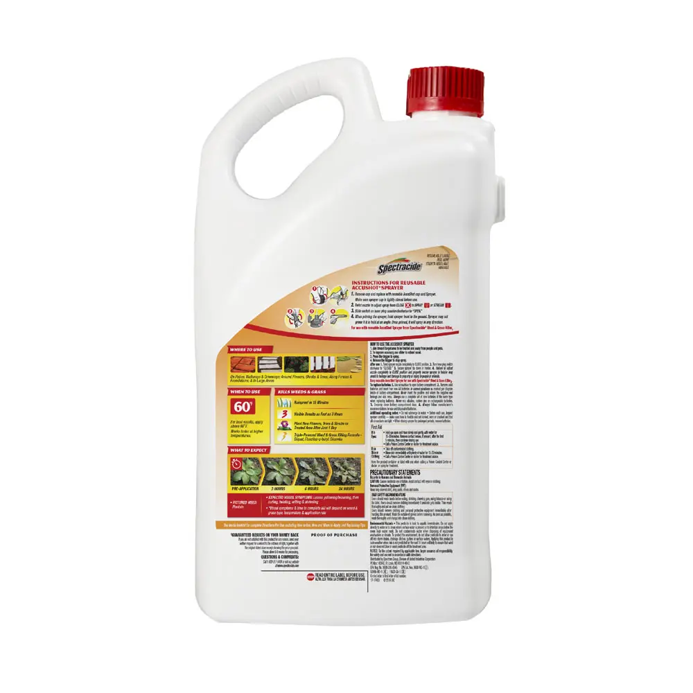 Weed and Grass Killer3 AccuShot Sprayer Refill 1 Gallon back