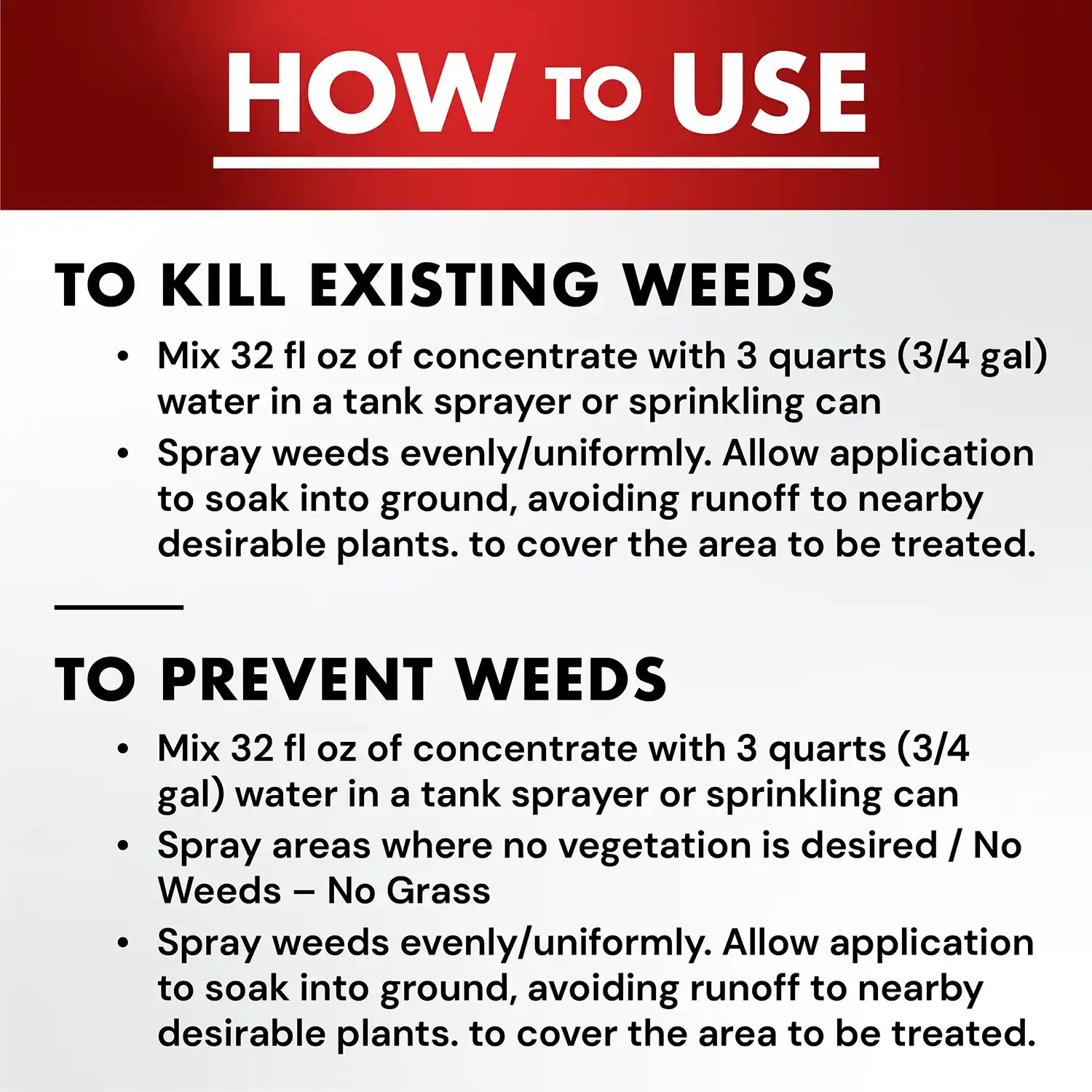 One-Shot® Weed & Grass Killer Concentrate2 32 fl oz - How to Use
