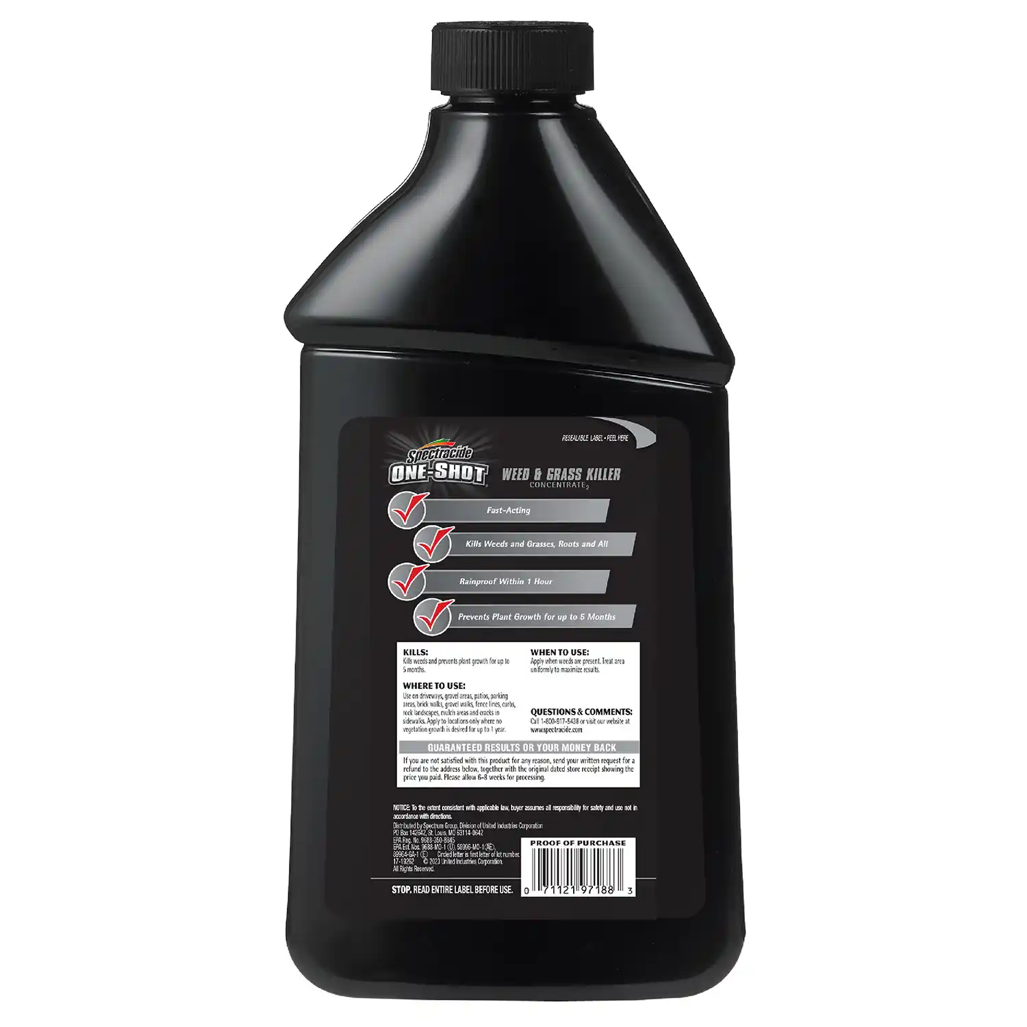 One-Shot® Weed & Grass Killer Concentrate2 32 fl oz - Back Render