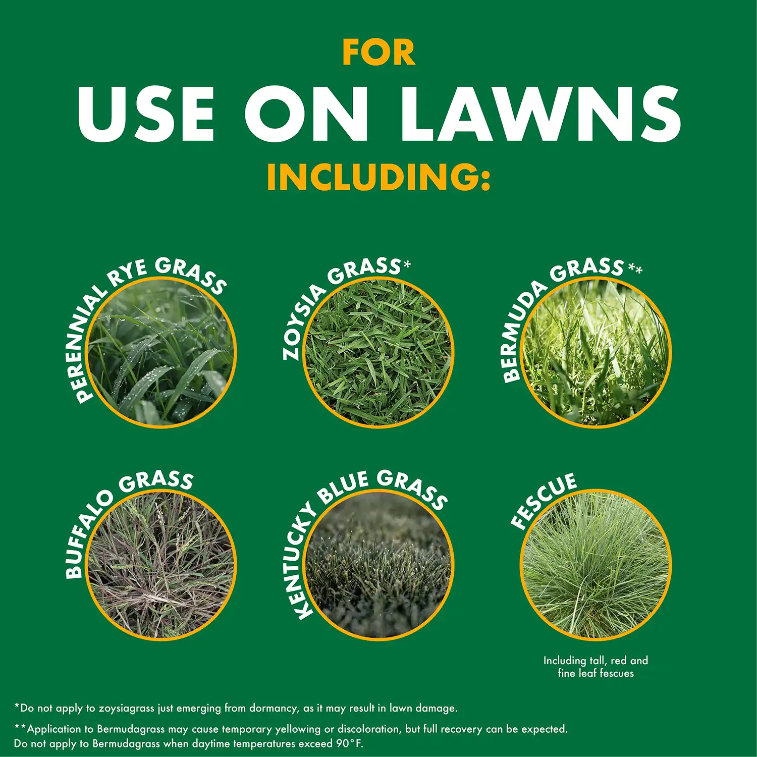For Use on Lawns