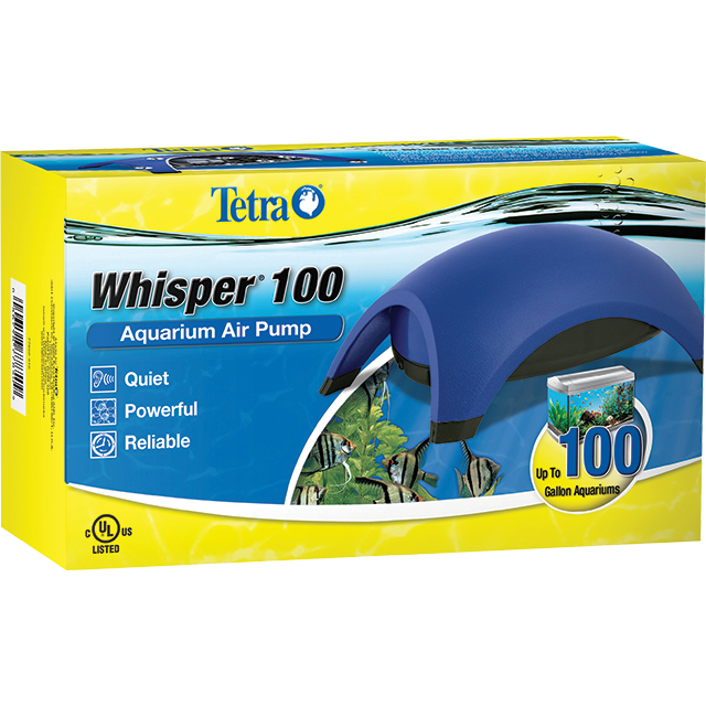 Tetra 77850 Whisper 100 Aquarium Air Pump Front