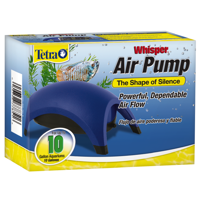 Tetra 77851 Whisper 10 Aquarium Air Pump (non-UL) Front