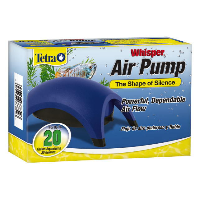 Tetra 77852 Whisper 20 Aquarium Air Pump (non-UL) Front