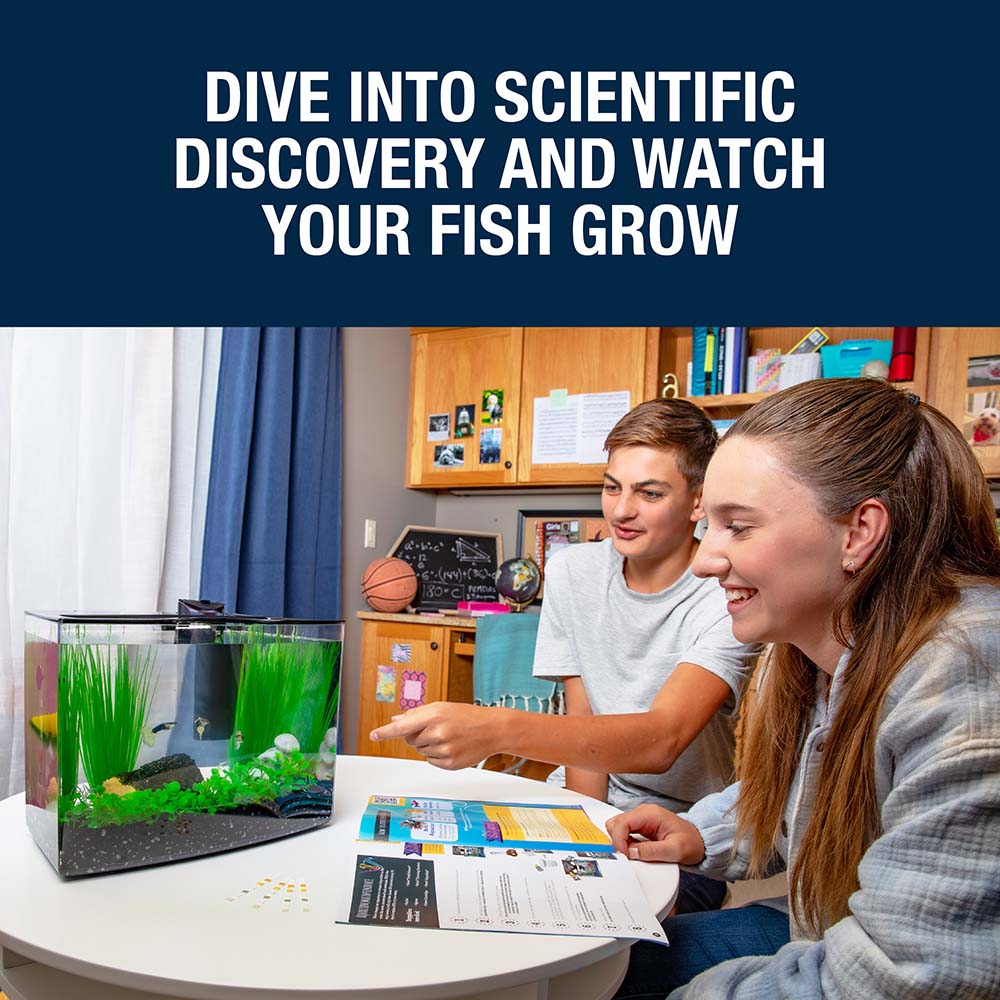 AQ-78481E Crescent STEM Aquarium Kit With Activity Guide, 3 Gal - Dive into Scientific Discovery & Watch Your Fish Grow