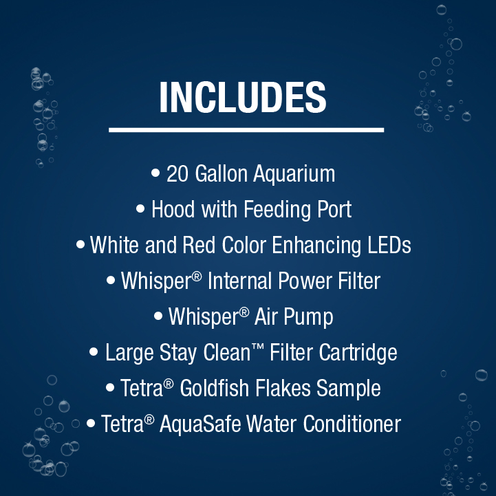 NV33831A Tetra Goldfish LED Kit 20 Gal Contents Includes List
