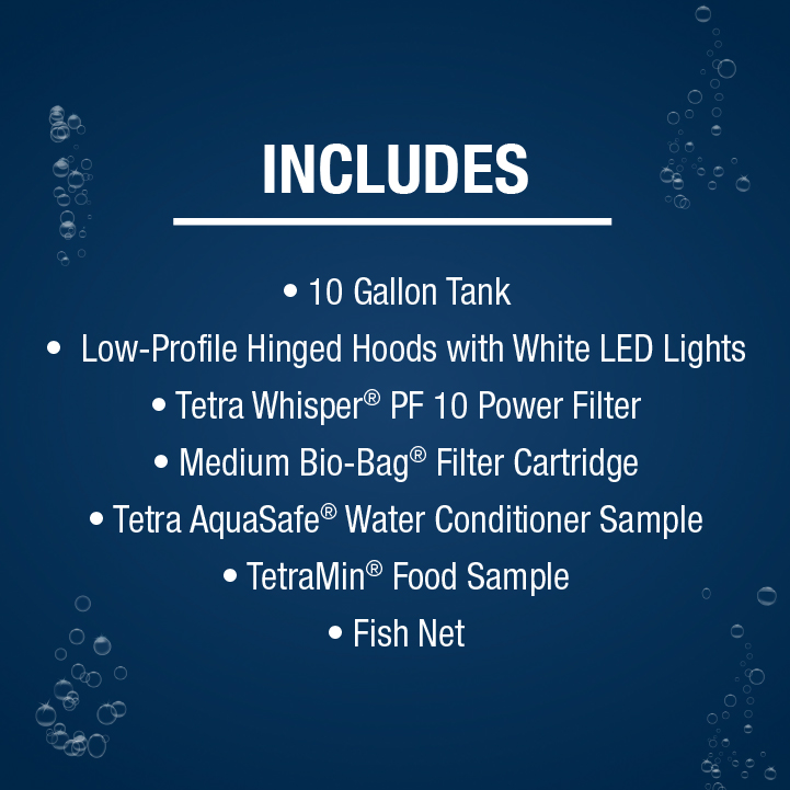 33832A Tetra Complete LED Aquarium Kit 10 Gal Contents Includes List