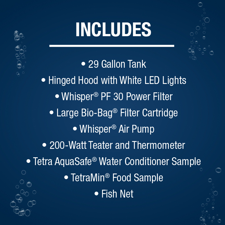 NV33834 Tetra Complete LED Aquarium Kit 29 Gal Includes 