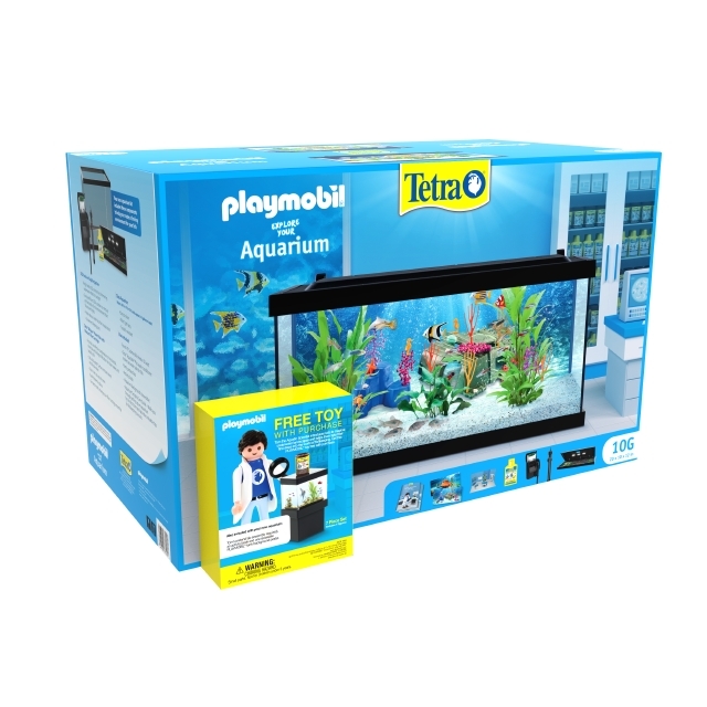 Tetra PLAYMOBIL Explore Your Aquarium 10 Gallon Kit Front